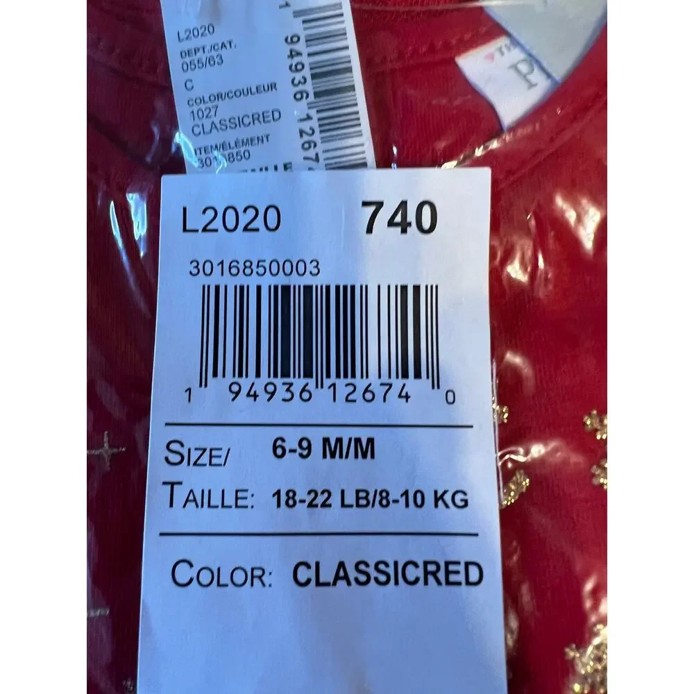 **NWT Children's Place Red W/Glitter 